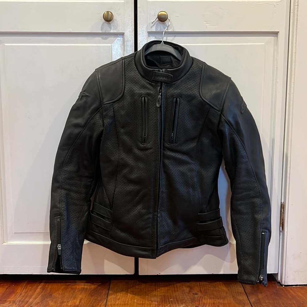 alpinestars women’s leather motorcycle jacket